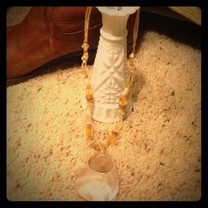 Shell and beaded necklace