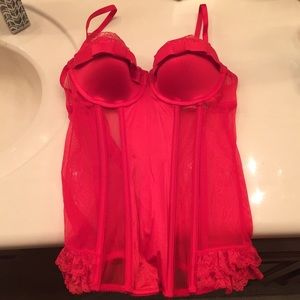 NWOT Victoria's Secret red corset