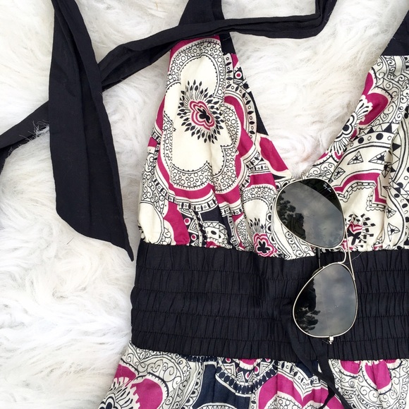 Anthropologie Dresses & Skirts - Anthropologie pink floral halter dress