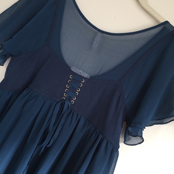 Free People Chiffon Multiple Layered Top - Picture 2 of 4