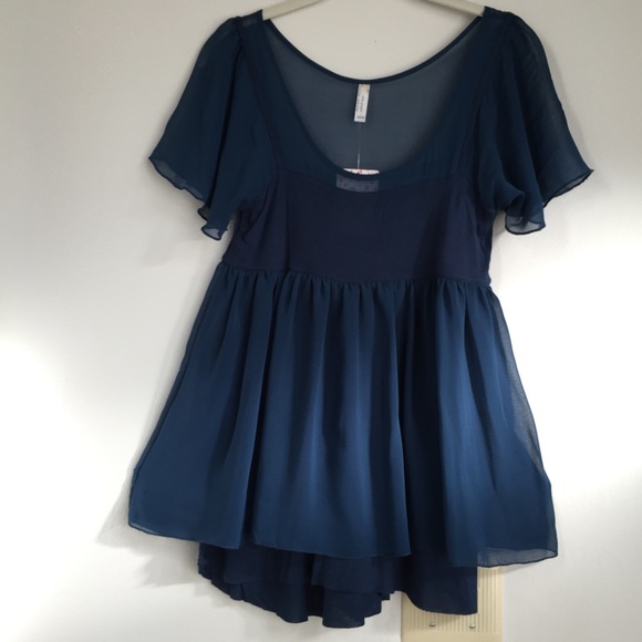 Free People Chiffon Multiple Layered Top - Picture 3 of 4