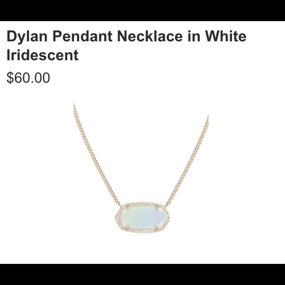 ISO kendra scott white iridescent dylan necklace!!