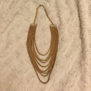 Layered gold necklace