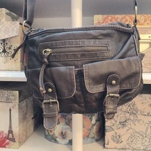 Brown Faux Leather Purse