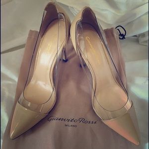 Nude Gianvito Rossi PVC leather pumps size 37