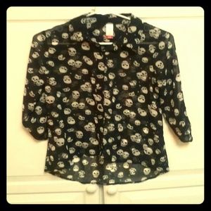 Skull blouse
