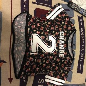 Floral change crop top