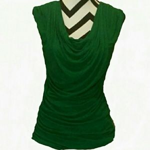 Cowl Neck Sleeveless Top