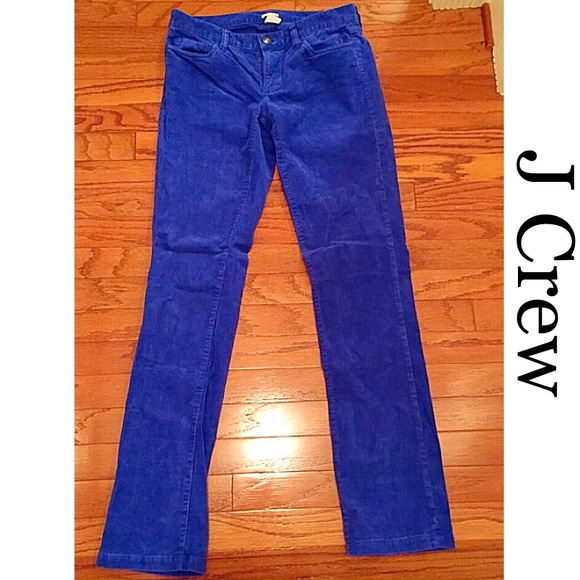 J. Crew Pants - J crew matchstick corduroy pants. Cobalt blue