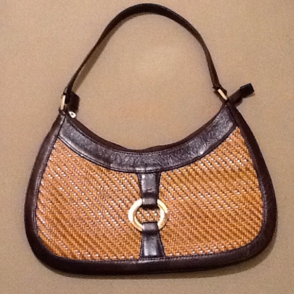 Kooba brown leather handbag purse