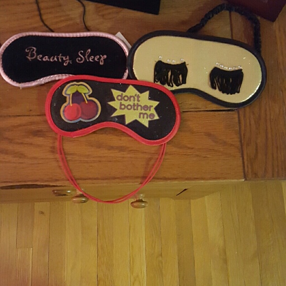 Three girls sleep masks