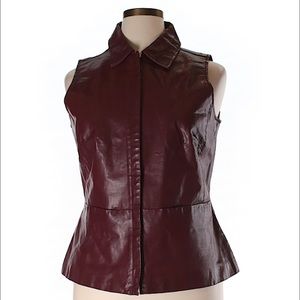 Vintage Ami leather jacket vest