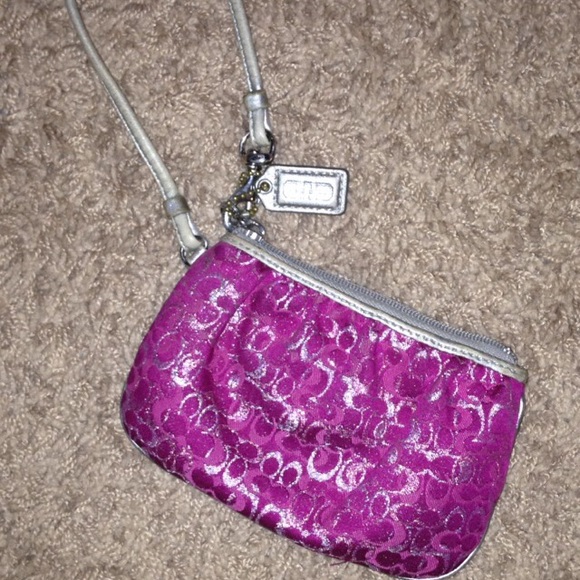 Coach Handbags - Pink Coach wristlet