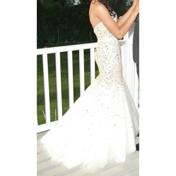 Gold Sequin Prom Dress