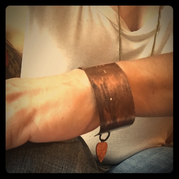 SOLD LOCALLY.   SWEETHEART ❤️ copper cuff.