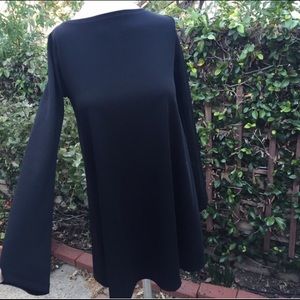 Flared sleeve Little black Dress
