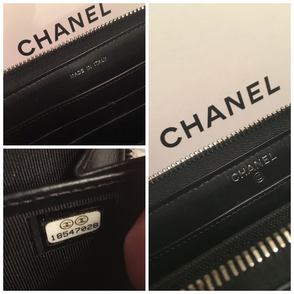 💯 Authentic Chanel 2013 Glitter Calfskin Wallet - Picture 3 of 4