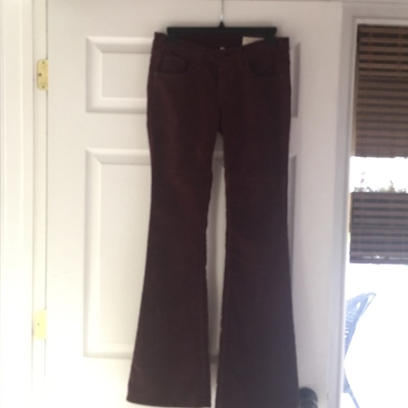 Rag and bone burgundy flare cords