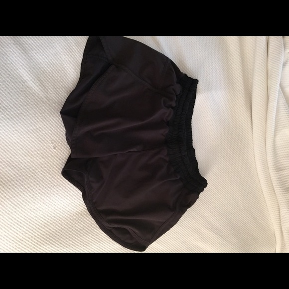 Black Lululemon tracker shorts.  size 8