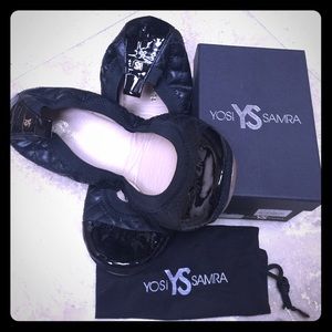 Yosi Samras quilted leather & patent size 11