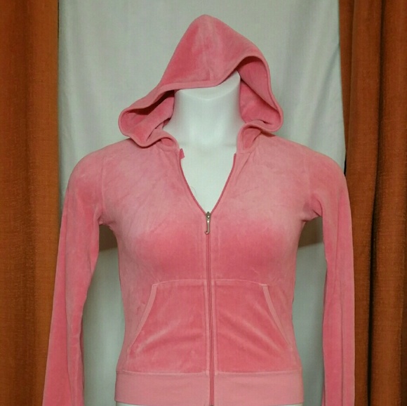 (UU) Juicy Couture Zippered Velour Hoodie