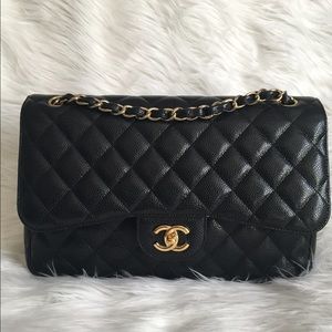 SOLD OUT Chanel caviar Jumbo double flap