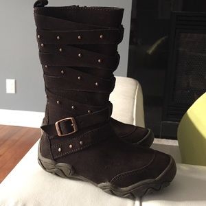 NWOT Umi Girl's tall leather boots. Size 25
