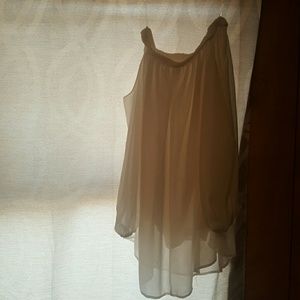 San joy brand off the shoulder top