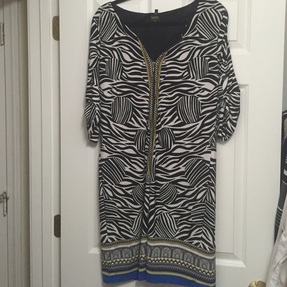Laundry by Shelli Segal zebra print dress