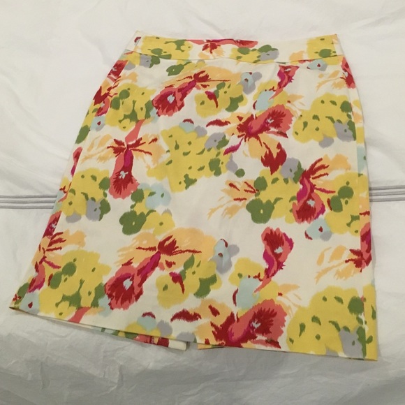 J. Crew Floral Pencil Skirt