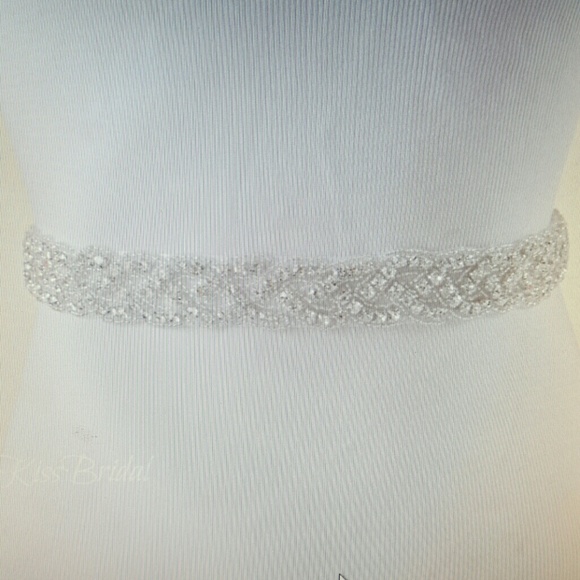 Wedding gown sash