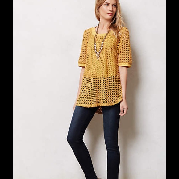 Anthropologie Tops - 🎉✨HP👍ANTHROPOLOGIE Senoia Open Weave Pullover