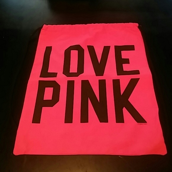 PINK Victoria's Secret Handbags - VS Pink Drawstring Backpack