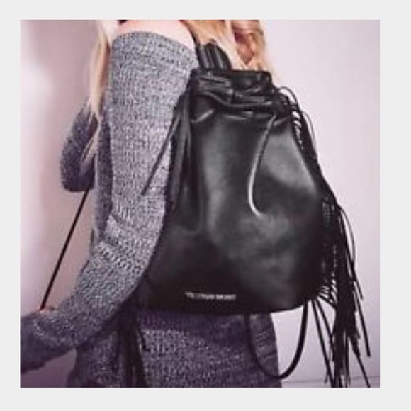 Victoria Secret fringed backpack!