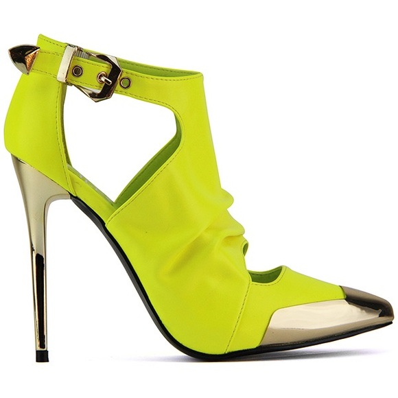 Charlotte Russe Shoes - Neon Ankle Boot - MORE SIZES AVAILABLE