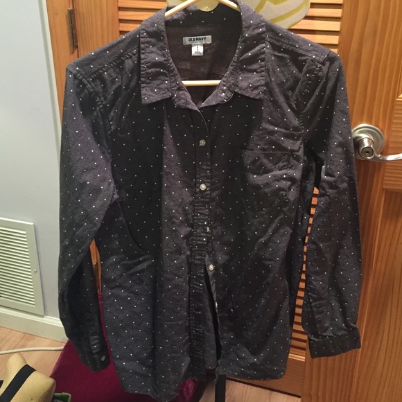 Dark Grey Button Down - Picture 1 of 2