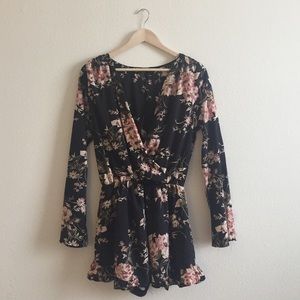 Floral print romper