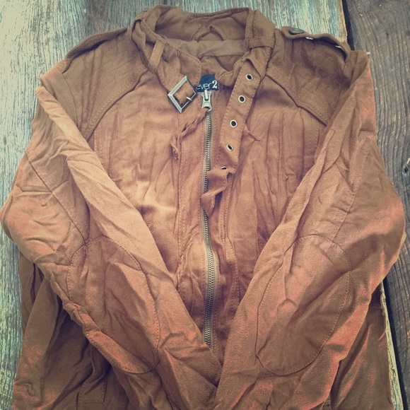 Forever 21 faux Suede Bomber Jacket!
