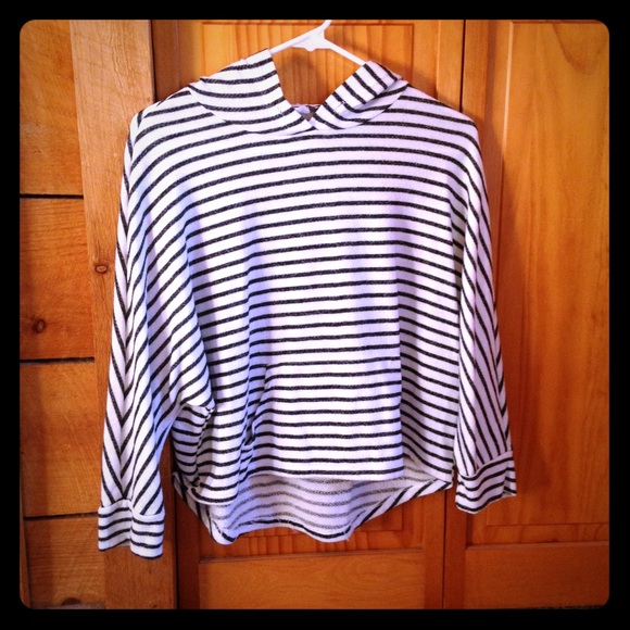 Striped Hoodie Sweatshirt