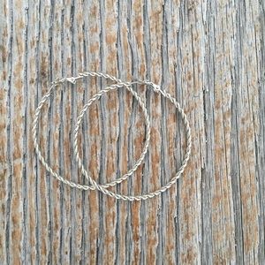 Express Twisted Metal Hoop Earrings!