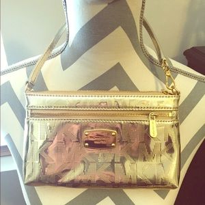 brands like michael kors michael kors gold clutch