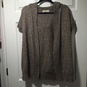 Michael Kors short sleeve hooded sweater