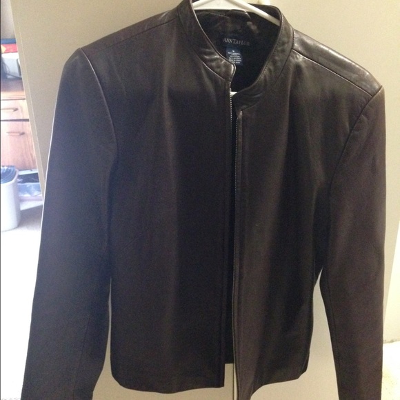 Ann Taylor leather jacket