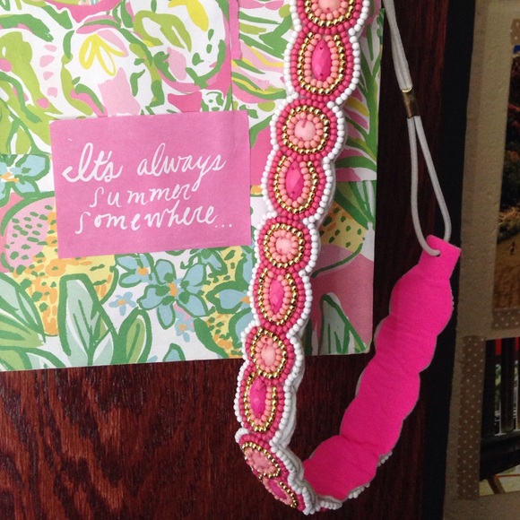 Lilly Pulitzer beaded headband