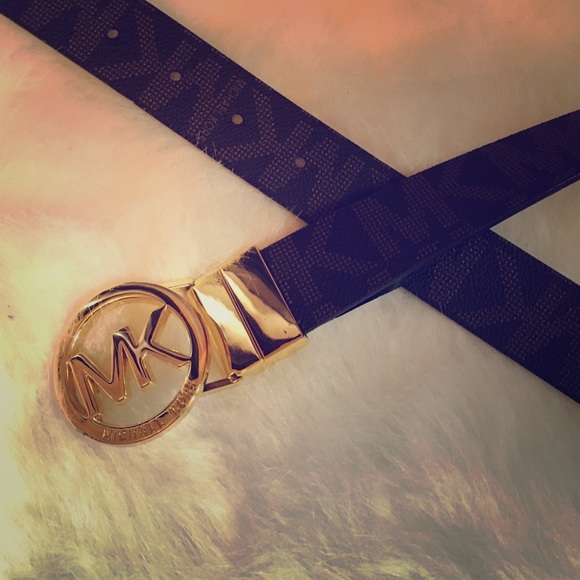 SALE Brown Monogram Micheal Kors Belt