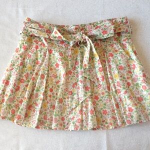 Floral Full Mini Skirt