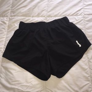 Reebok black running shorts!!!