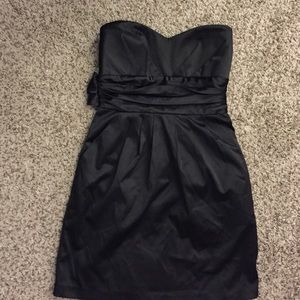 Short Black Strapless Dress