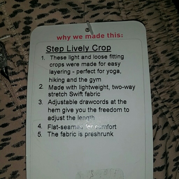 "Last One Size 8" Lululemon Crops - Picture 3 of 3