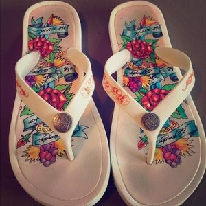 Ed Hardy Flip Flops